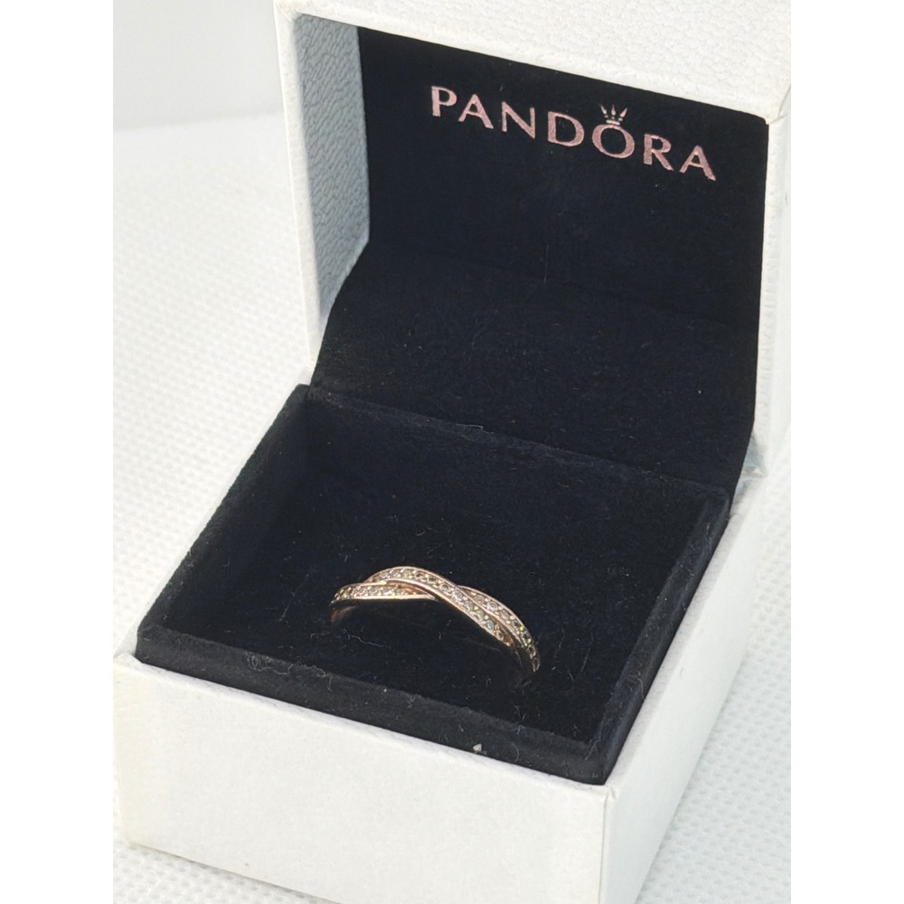 Pandora Rose™ Twist Ring, Clear CZ✨‎